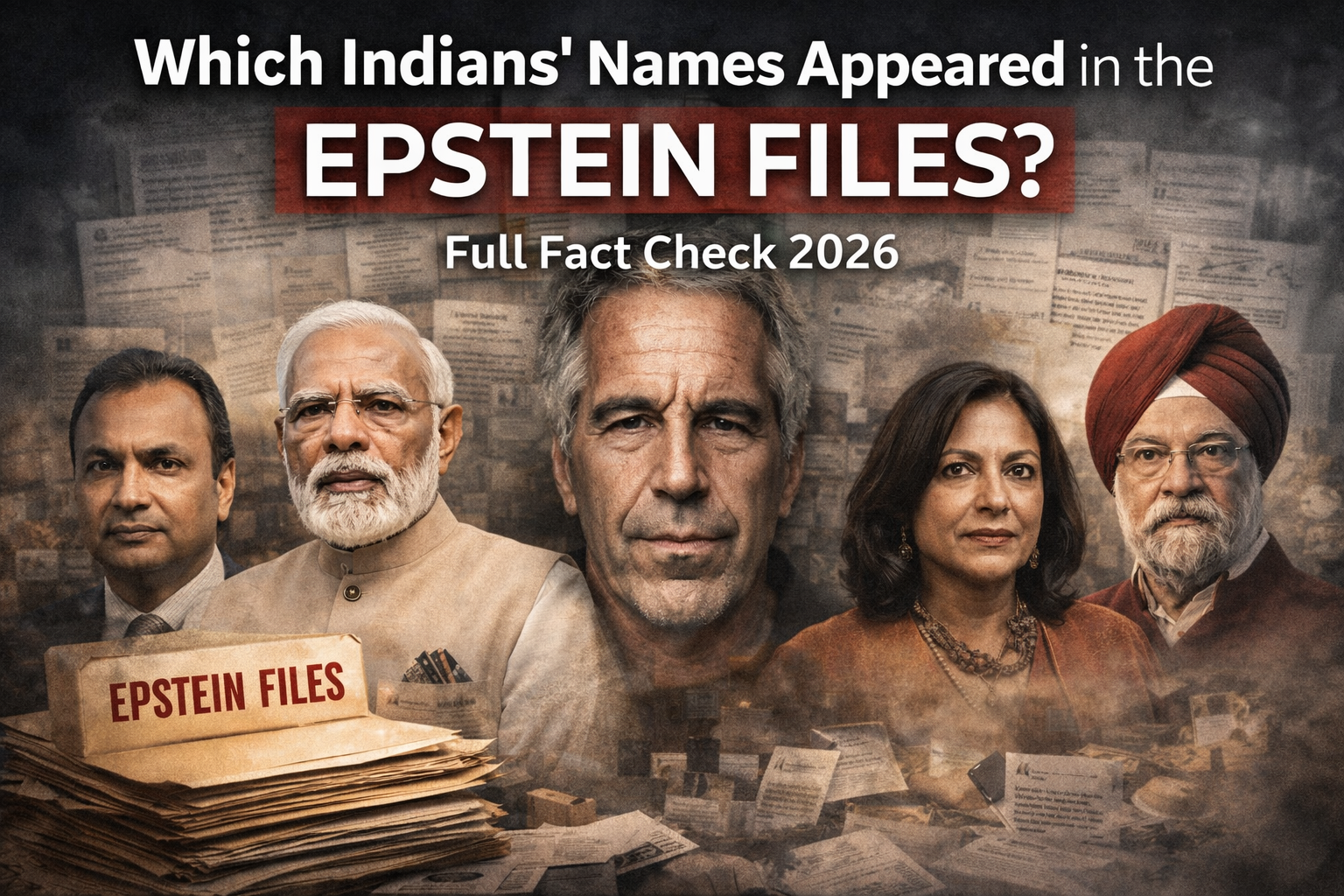 Know Which Indians’ Names Appeared in the Epstein Files: Full Fact Check 2026